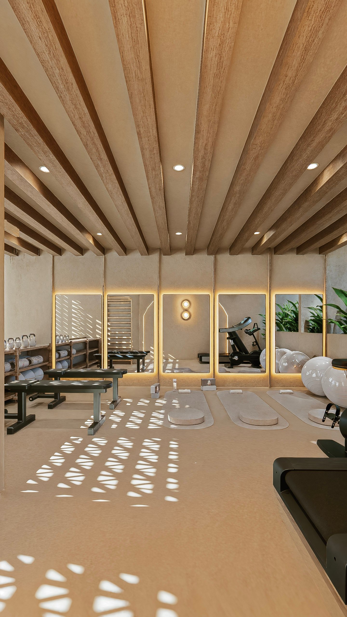 Área de coworking moderna y equipada